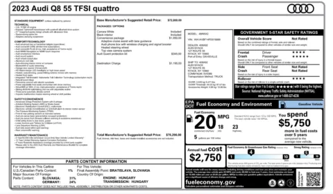 Photos of 2023 Audi Q8 Premium for sale in Columbus, OH at Auto Boutique Ohio