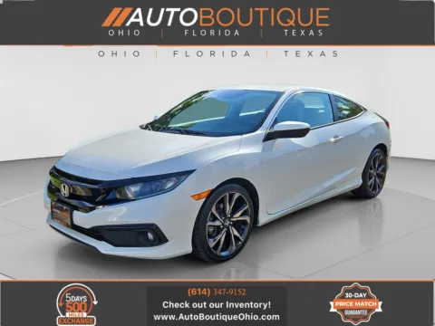 White 2019 Honda Civic Coupe Sport for sale in Columbus, OH