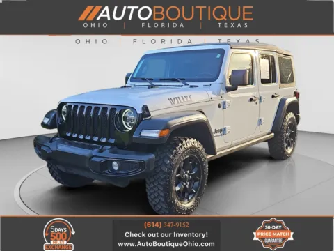 White 2021 Jeep Wrangler Unlimited Willys for sale in Columbus, OH
