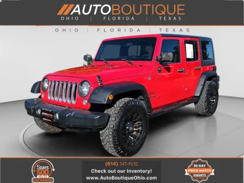 Red 2016 Jeep Wrangler Unlimited Sport for sale in Columbus, OH