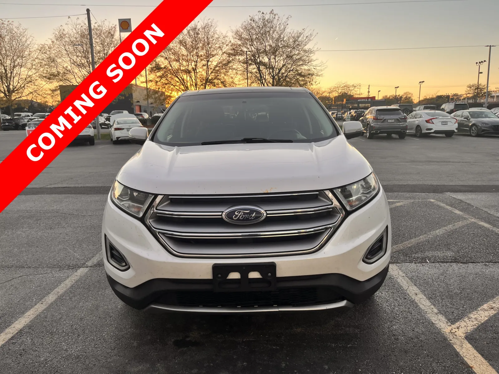 White 2016 Ford Edge Titanium for sale in Columbus, OH