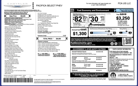 Photos of 2024 Chrysler Pacifica Hybrid Select for sale in Columbus, OH at Auto Boutique Ohio