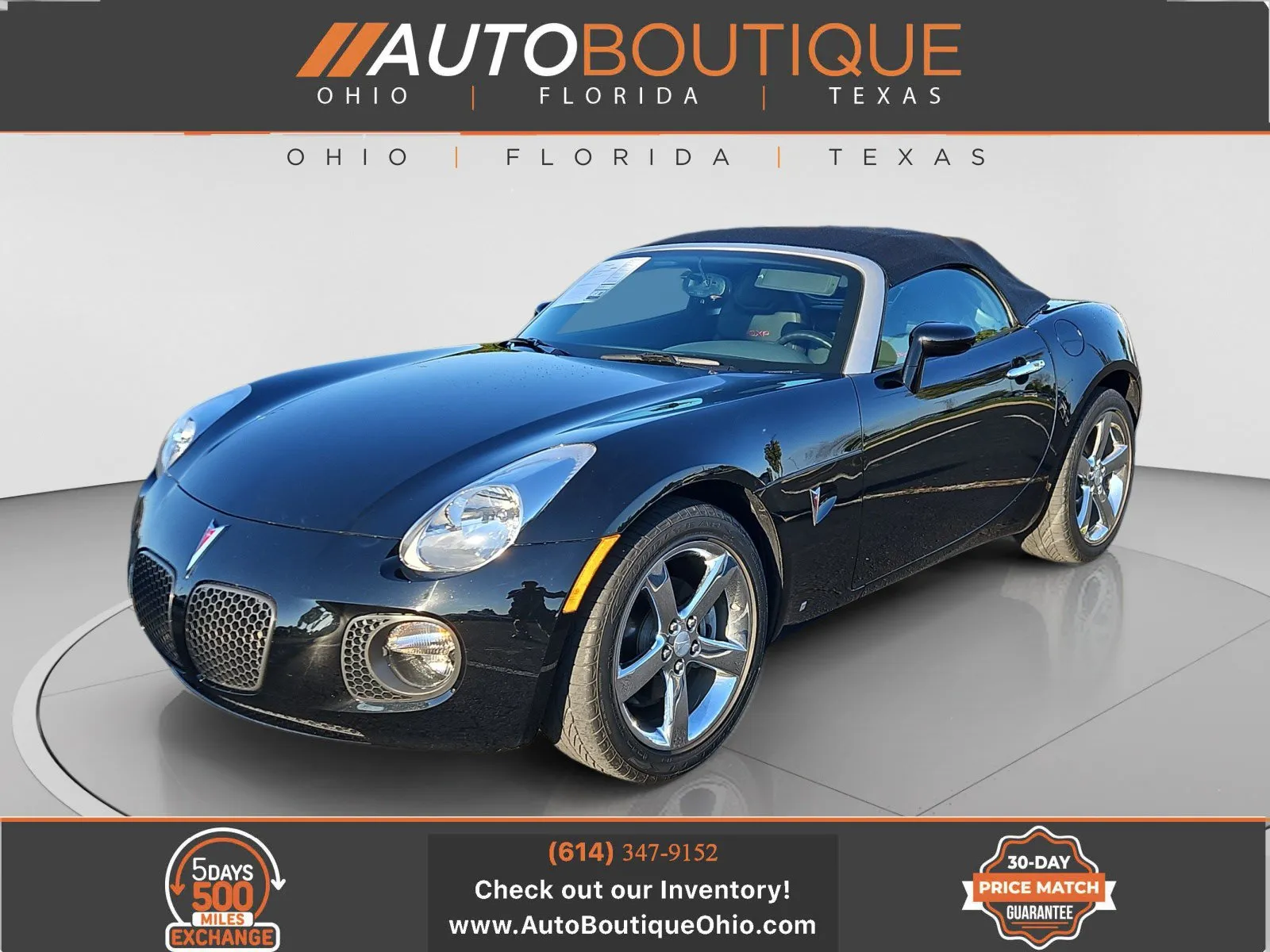 Black 2009 Pontiac Solstice GXP for sale in Columbus, OH