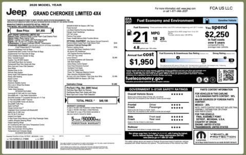 Photos of 2020 Jeep Grand Cherokee Limited for sale in Columbus, OH at Auto Boutique Ohio