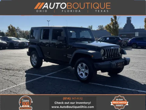 Black 2017 Jeep Wrangler Unlimited Sport for sale in Columbus, OH