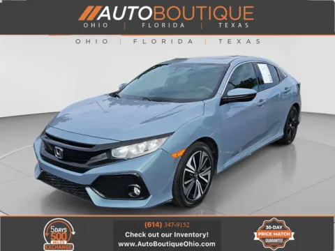 Blue 2017 Honda Civic Hatchback EX for sale in Columbus, OH