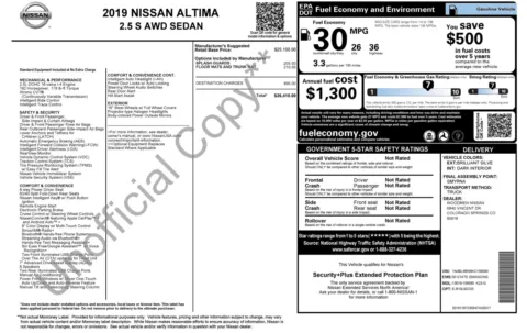 Photos of 2019 Nissan Altima 2.5 S for sale in Columbus, OH at Auto Boutique Ohio