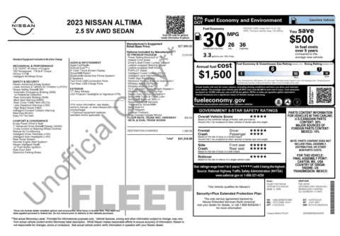 Photos of 2023 Nissan Altima 2.5 SV for sale in Columbus, OH at Auto Boutique Ohio