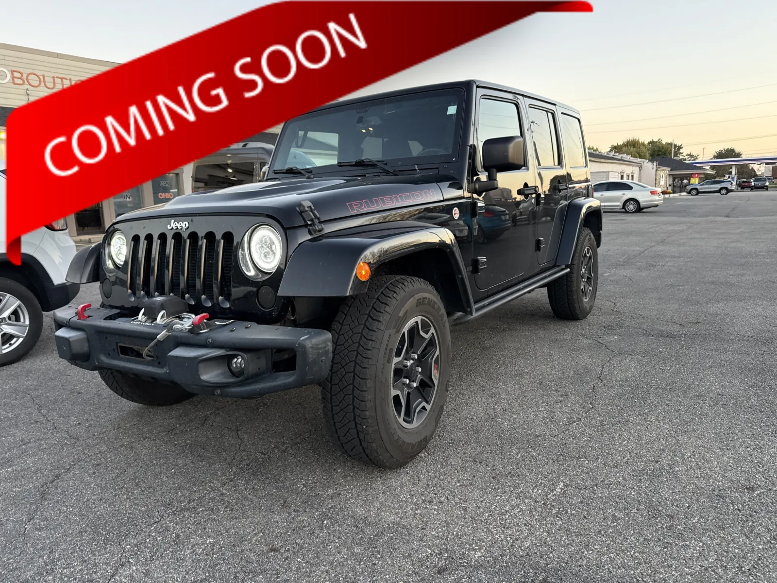Black 2016 Jeep Wrangler Unlimited Rubicon Hard Rock for sale in Columbus, OH