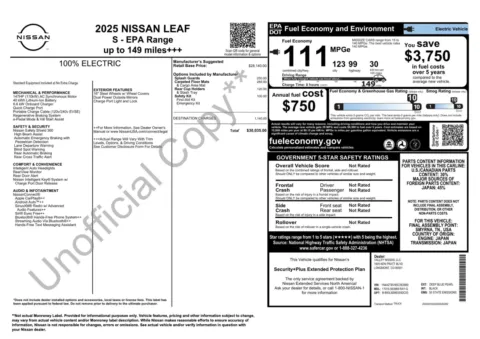 Photos of 2025 Nissan LEAF S for sale in Columbus, OH at Auto Boutique Ohio