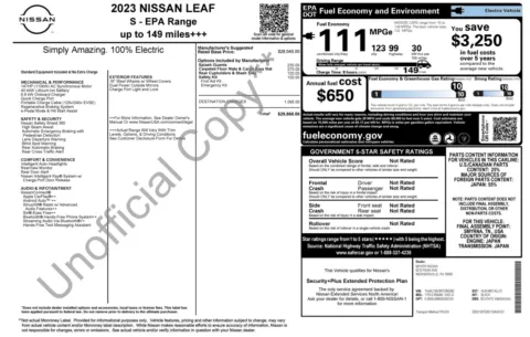 Photos of 2023 Nissan LEAF S for sale in Columbus, OH at Auto Boutique Ohio