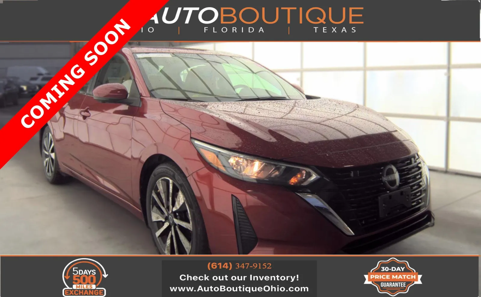 Red 2024 Nissan Sentra SV for sale in Columbus, OH