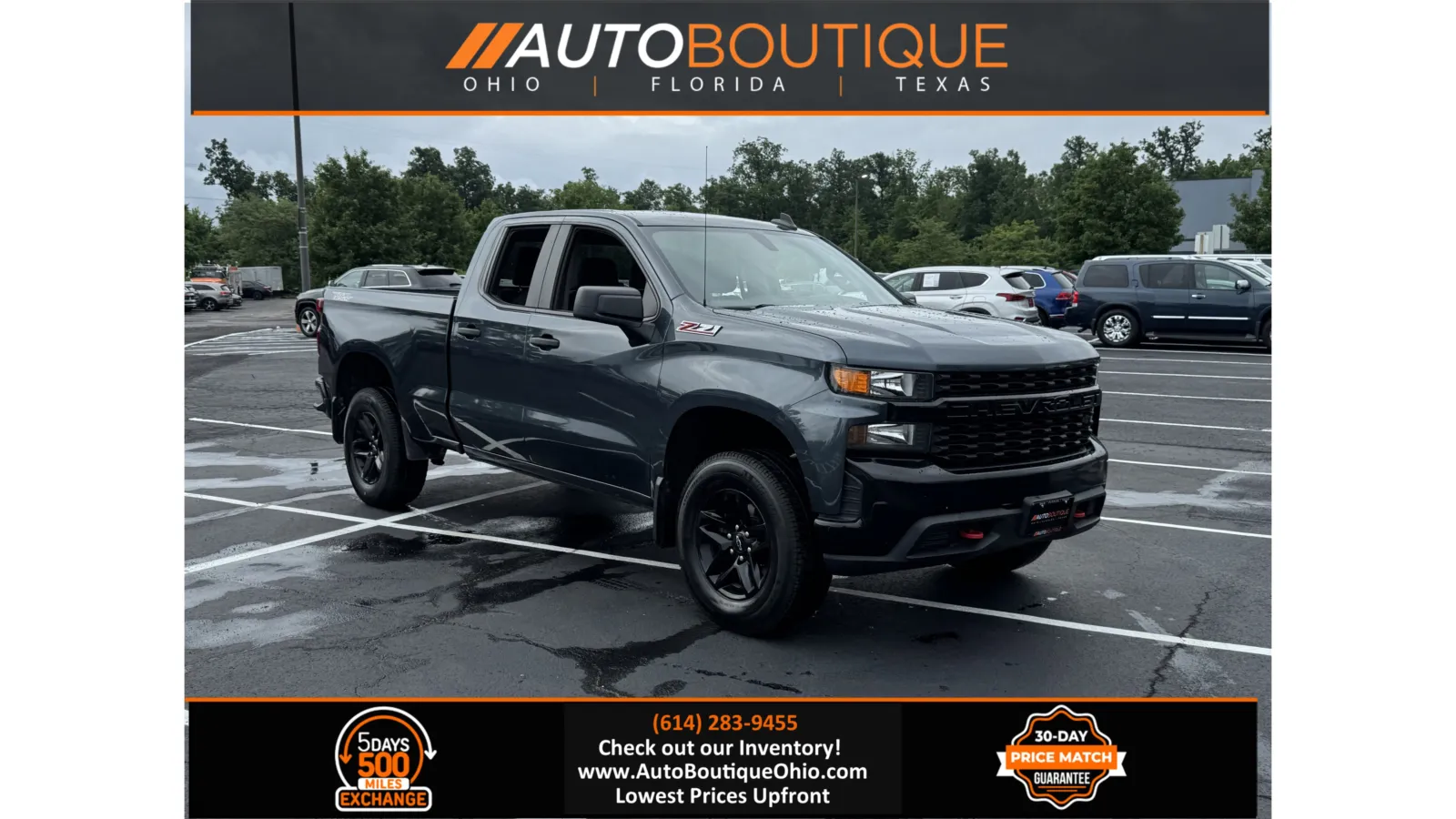 Gray 2019 Chevrolet Silverado 1500 Custom Trail Boss for sale in Columbus, OH