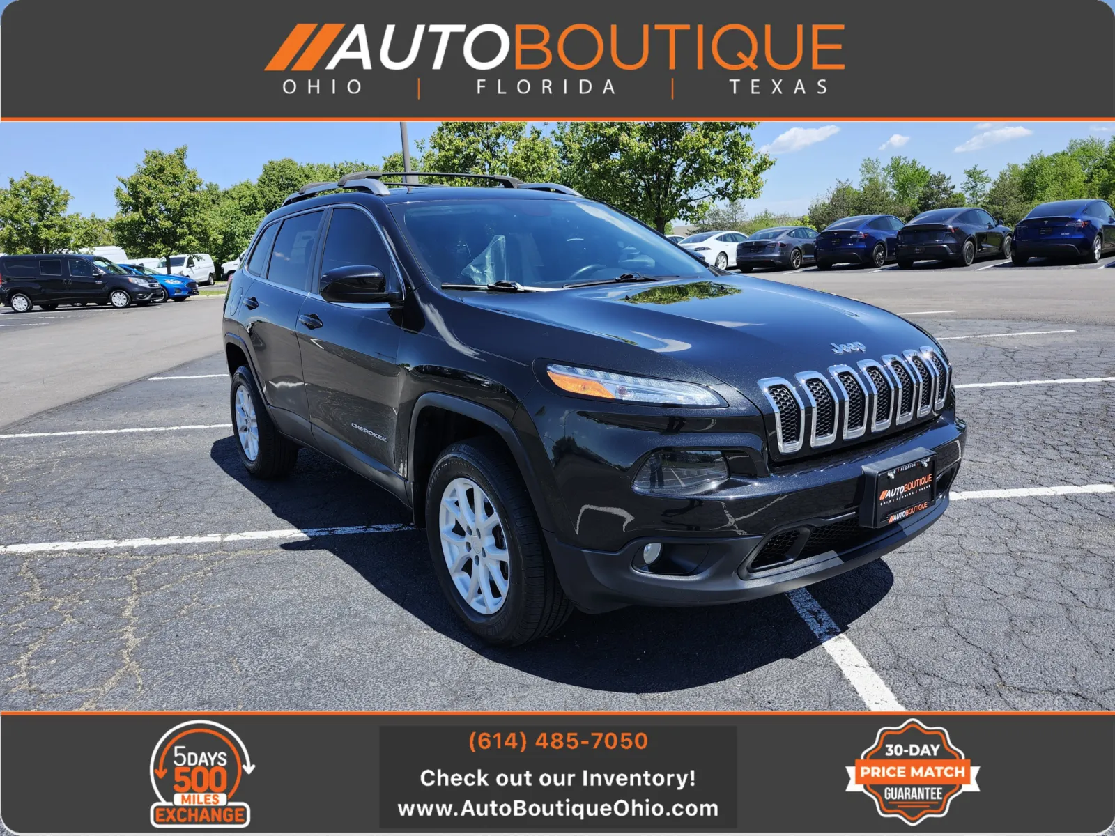 Black 2016 Jeep Cherokee Latitude for sale in Columbus, OH