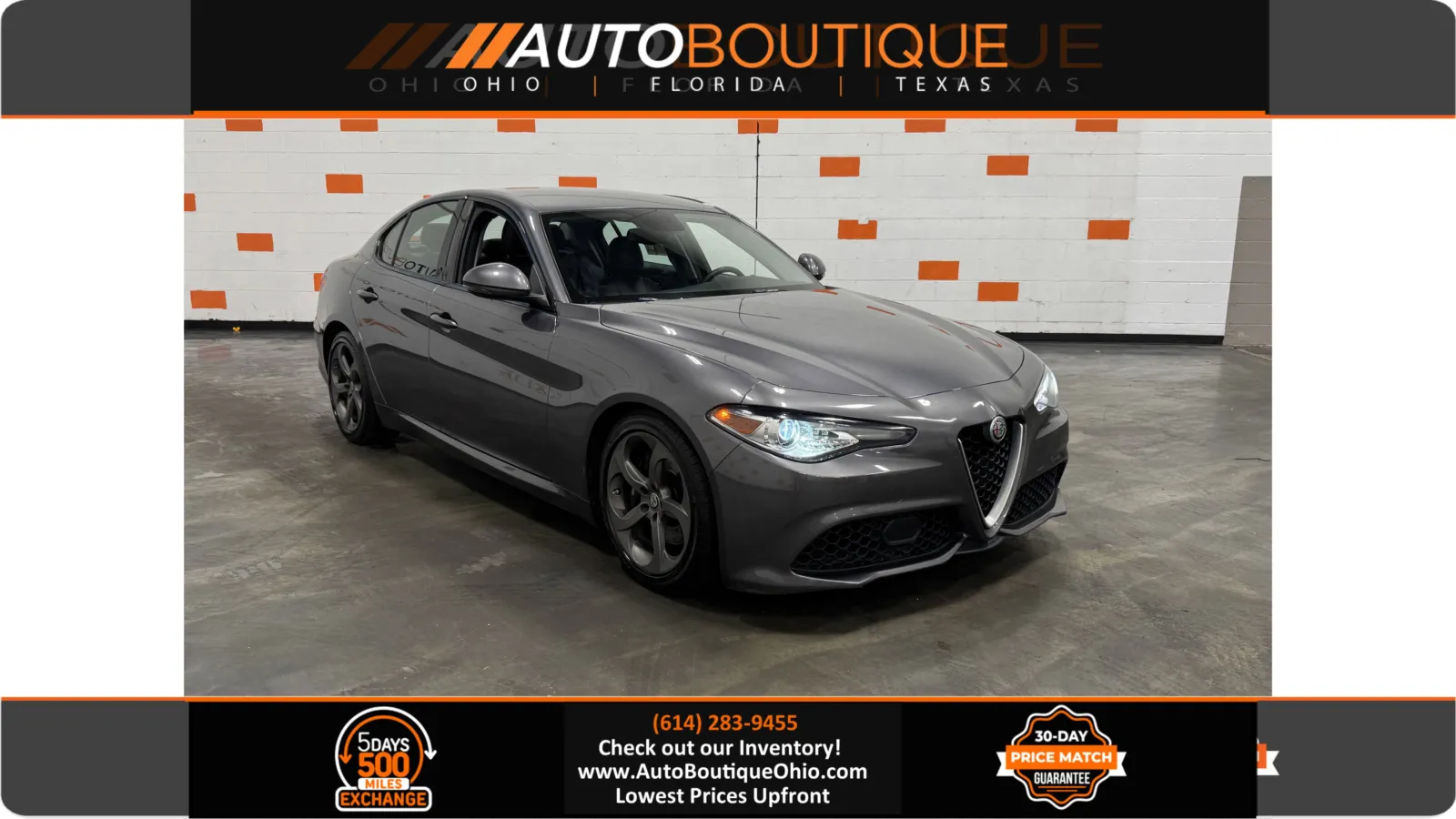 Gray 2017 Alfa Romeo Giulia for sale in Columbus, OH