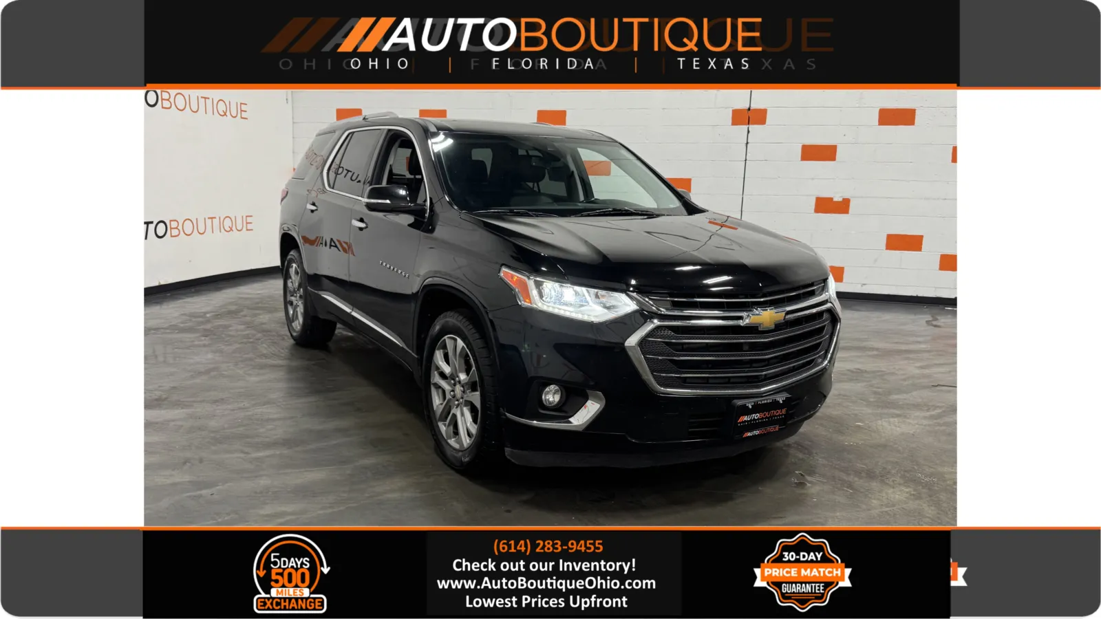Black 2018 Chevrolet Traverse Premier for sale in Columbus, OH