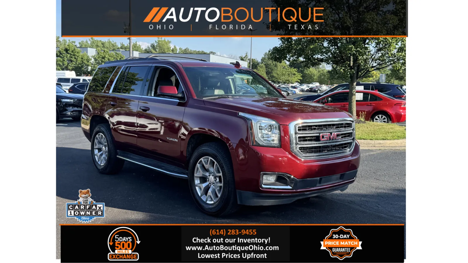Red 2019 GMC Yukon SLT for sale in Columbus, OH