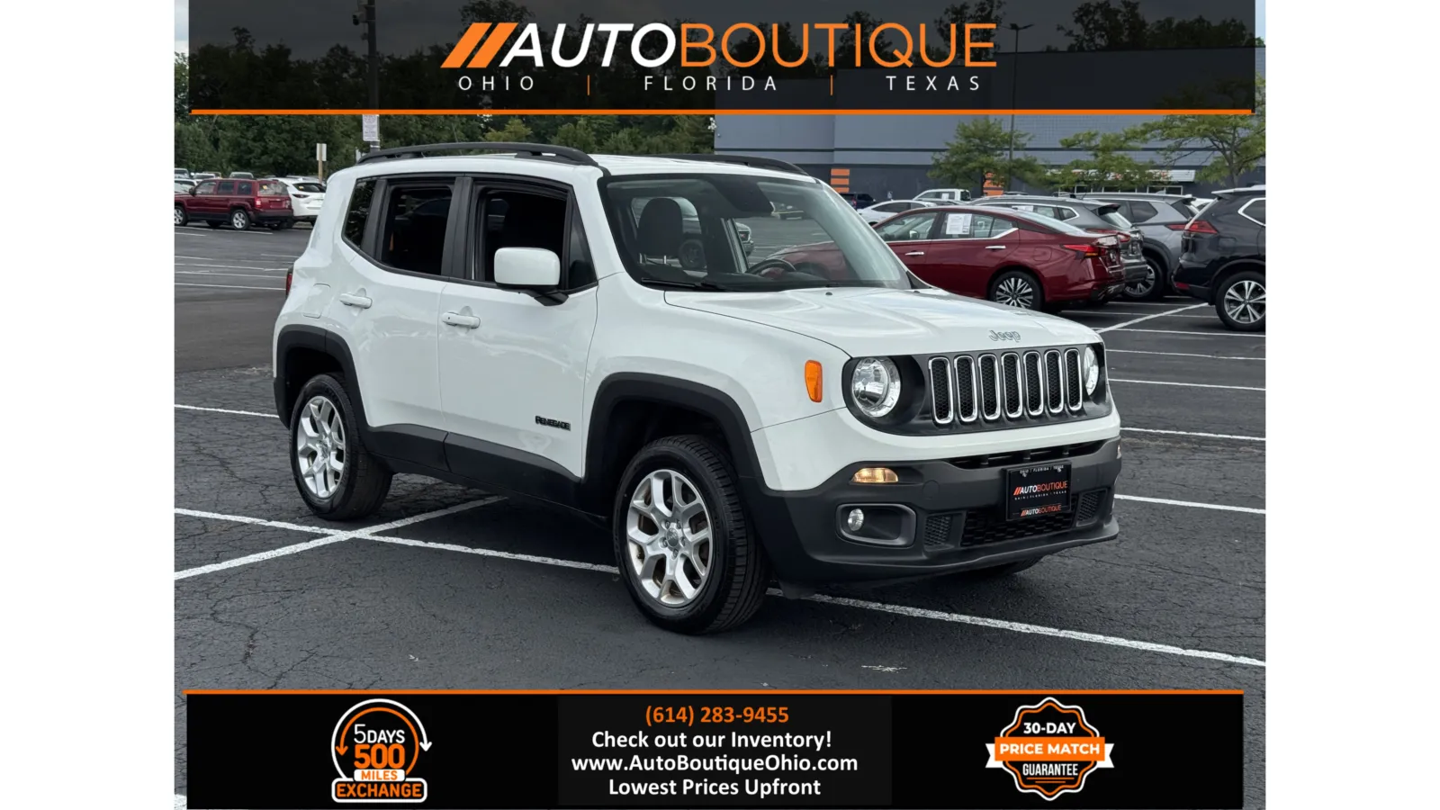 White 2016 Jeep Renegade Latitude for sale in Columbus, OH