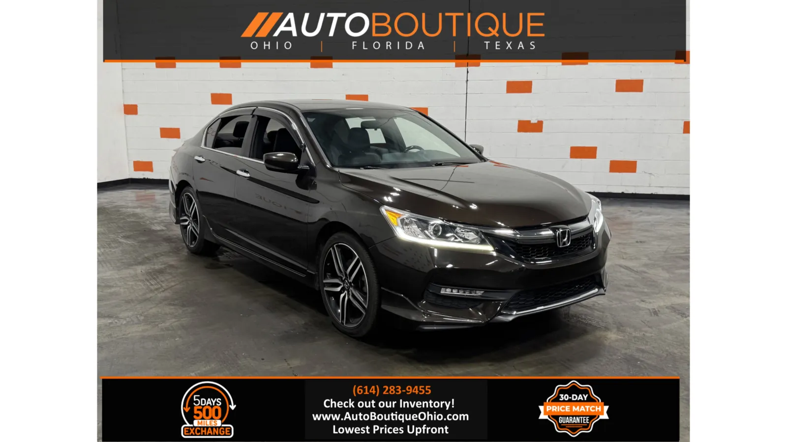 Brown 2017 Honda Accord Sedan Sport SE for sale in Columbus, OH
