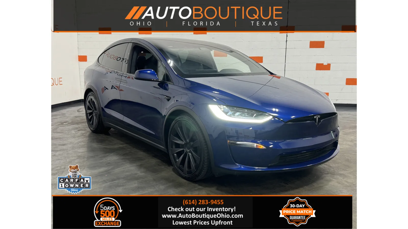 Blue 2022 Tesla Model X for sale in Columbus, OH