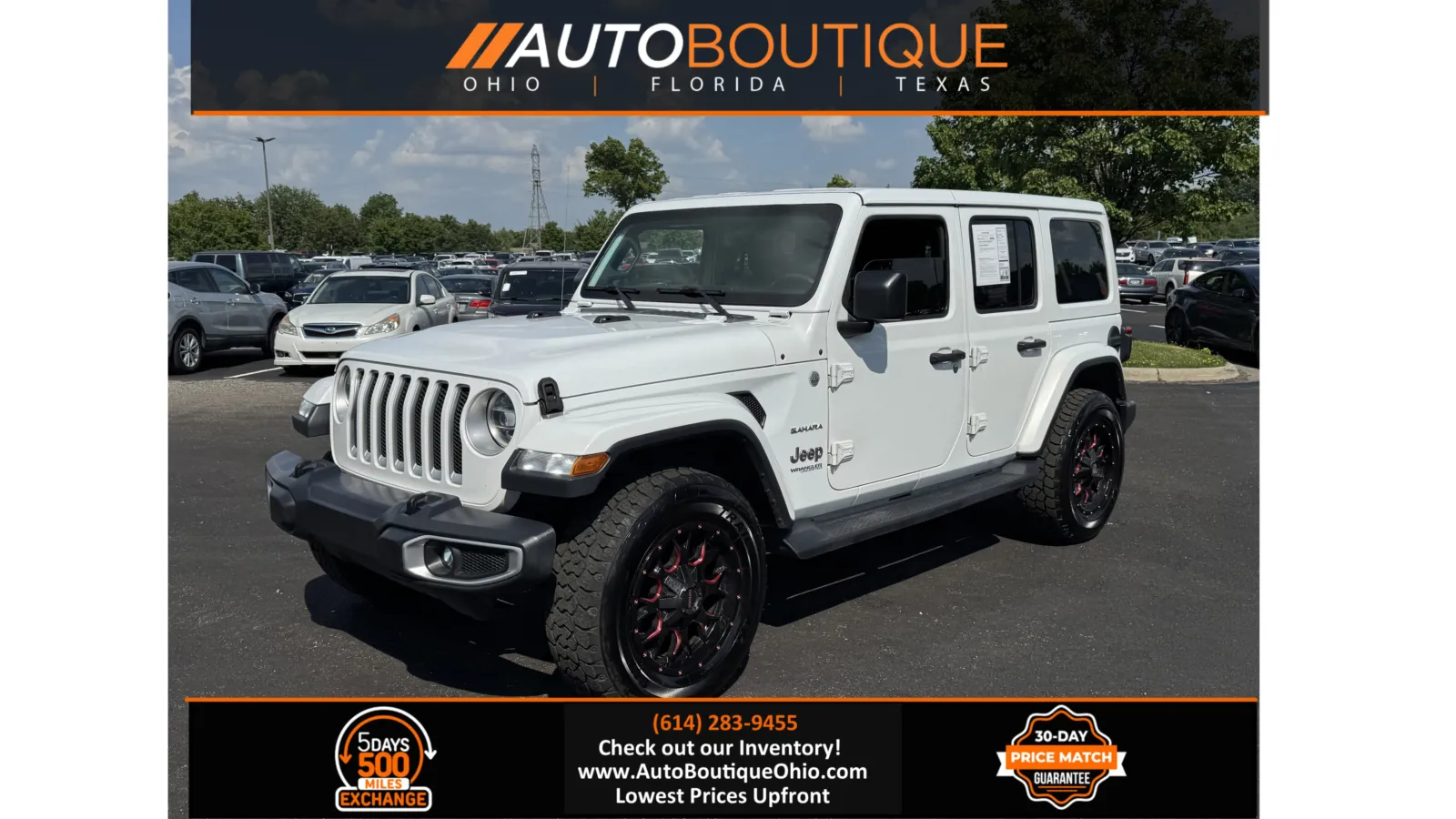 White 2018 Jeep Wrangler Unlimited Sahara for sale in Columbus, OH
