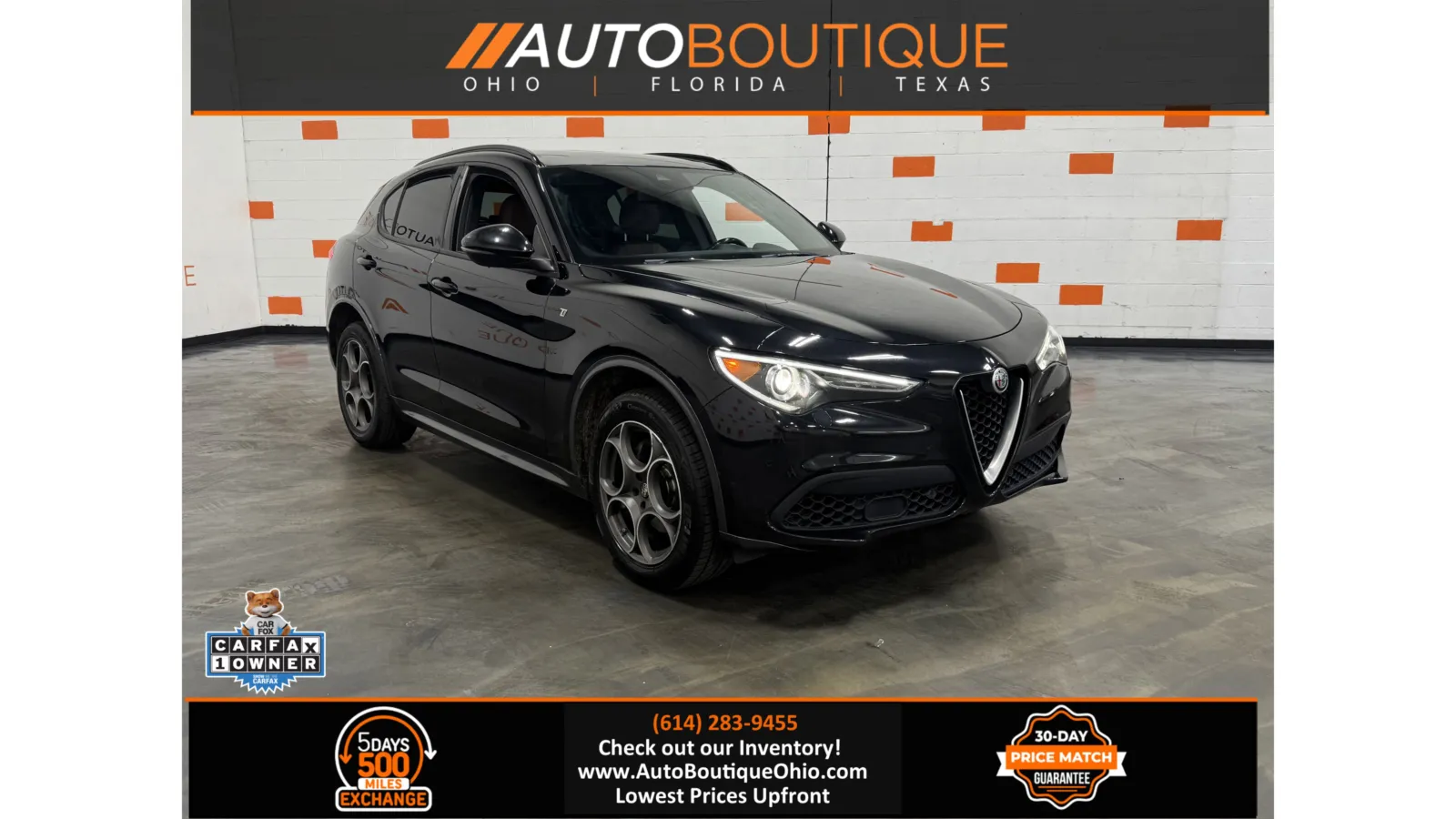 Black 2022 Alfa Romeo Stelvio Ti for sale in Columbus, OH