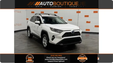 White 2021 Toyota RAV4 Hybrid XLE for sale in Columbus, OH