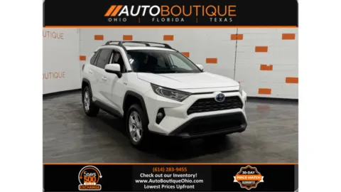 White 2021 Toyota RAV4 Hybrid XLE for sale in Columbus, OH