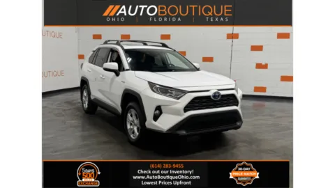 White 2021 Toyota RAV4 Hybrid XLE for sale in Columbus, OH