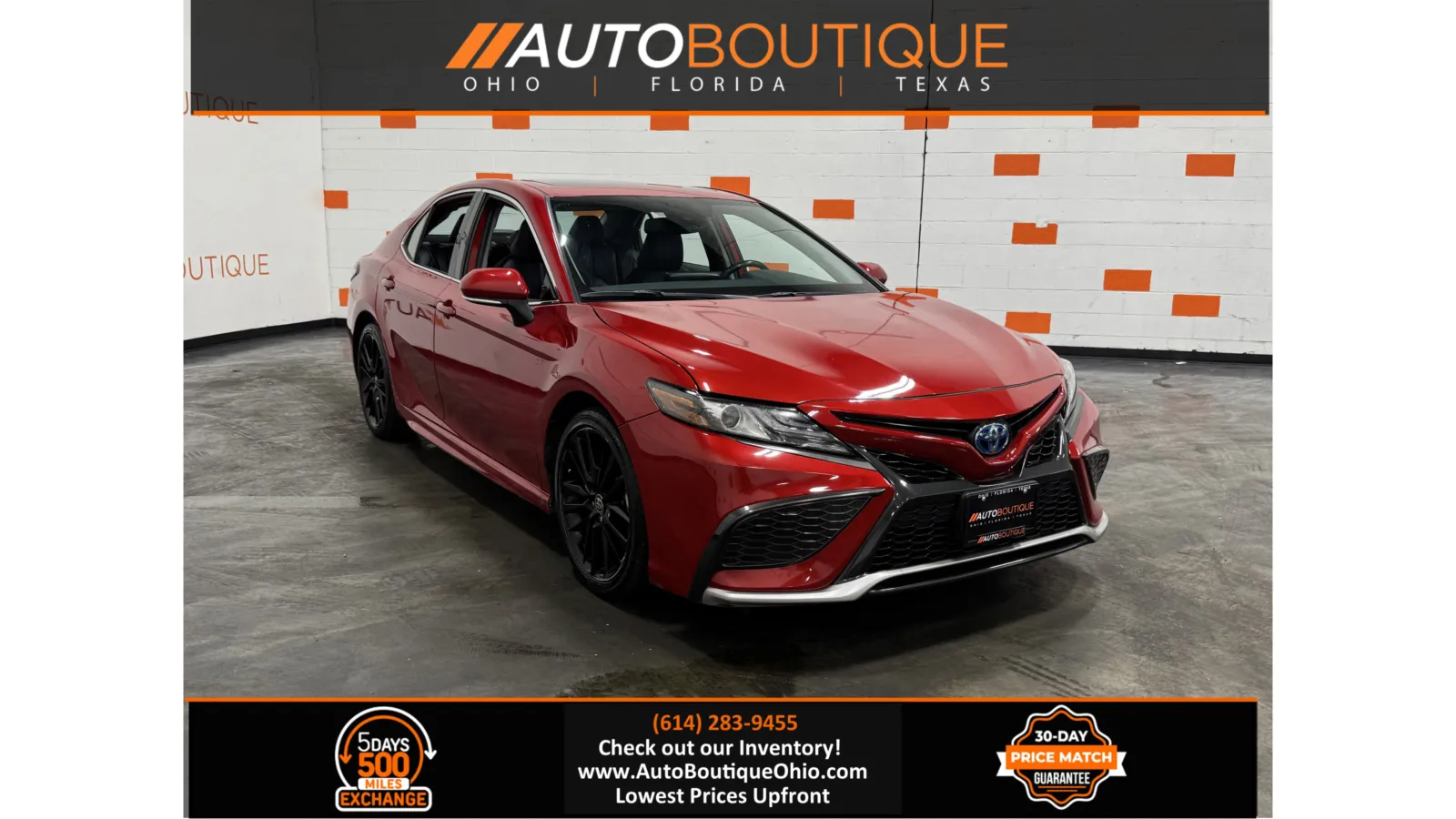 Red 2022 Toyota Camry Hybrid XSE for sale in Columbus, OH