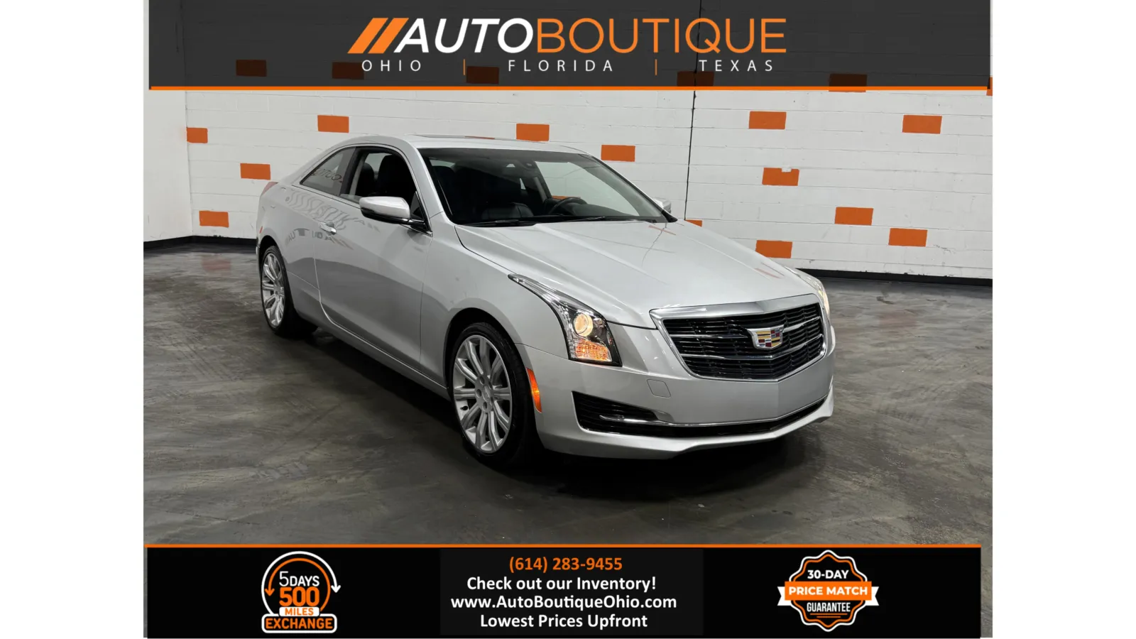 Silver 2019 Cadillac ATS Coupe RWD for sale in Columbus, OH