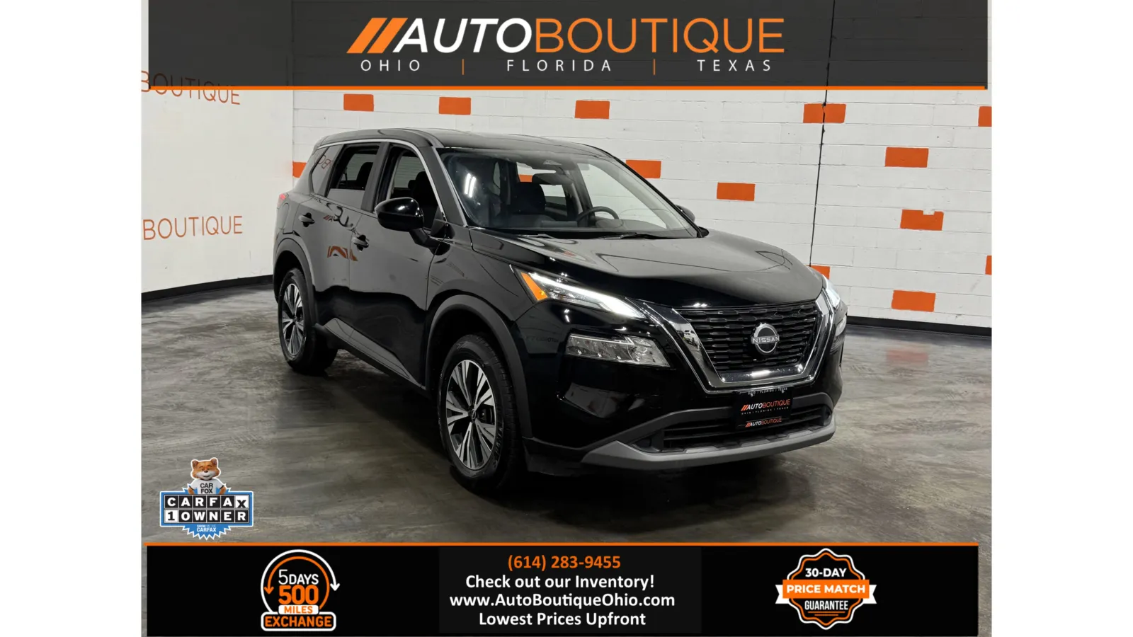 Black 2023 Nissan Rogue SV for sale in Columbus, OH