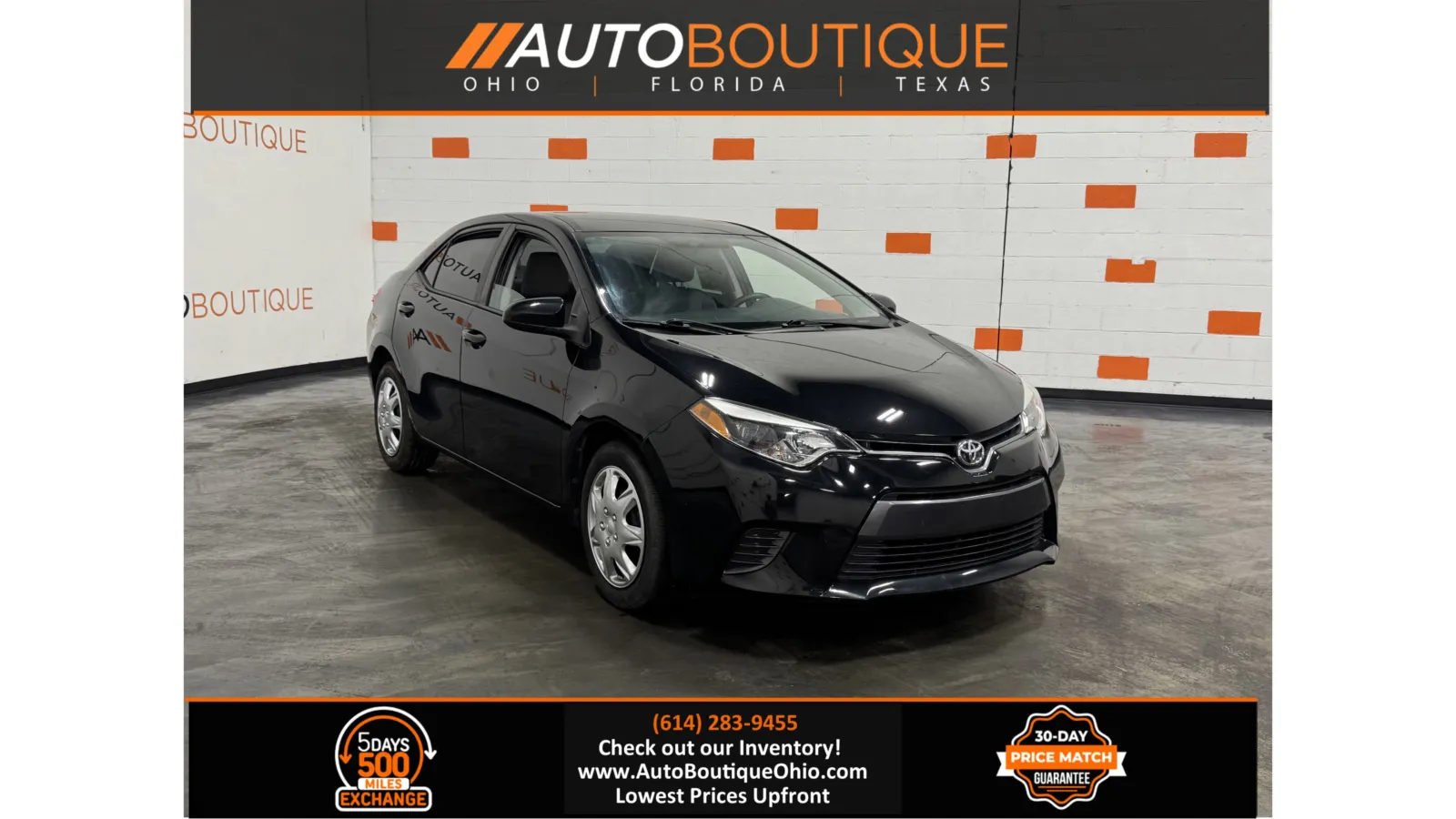 Black 2015 Toyota Corolla LE for sale in Columbus, OH