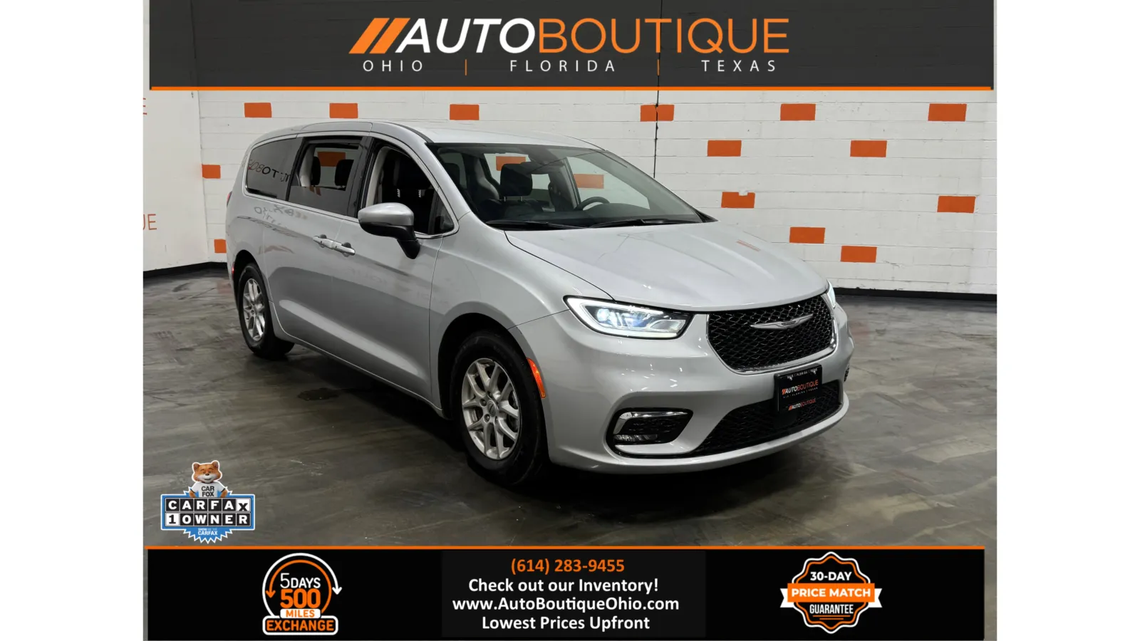 Silver 2023 Chrysler Pacifica Touring L for sale in Columbus, OH