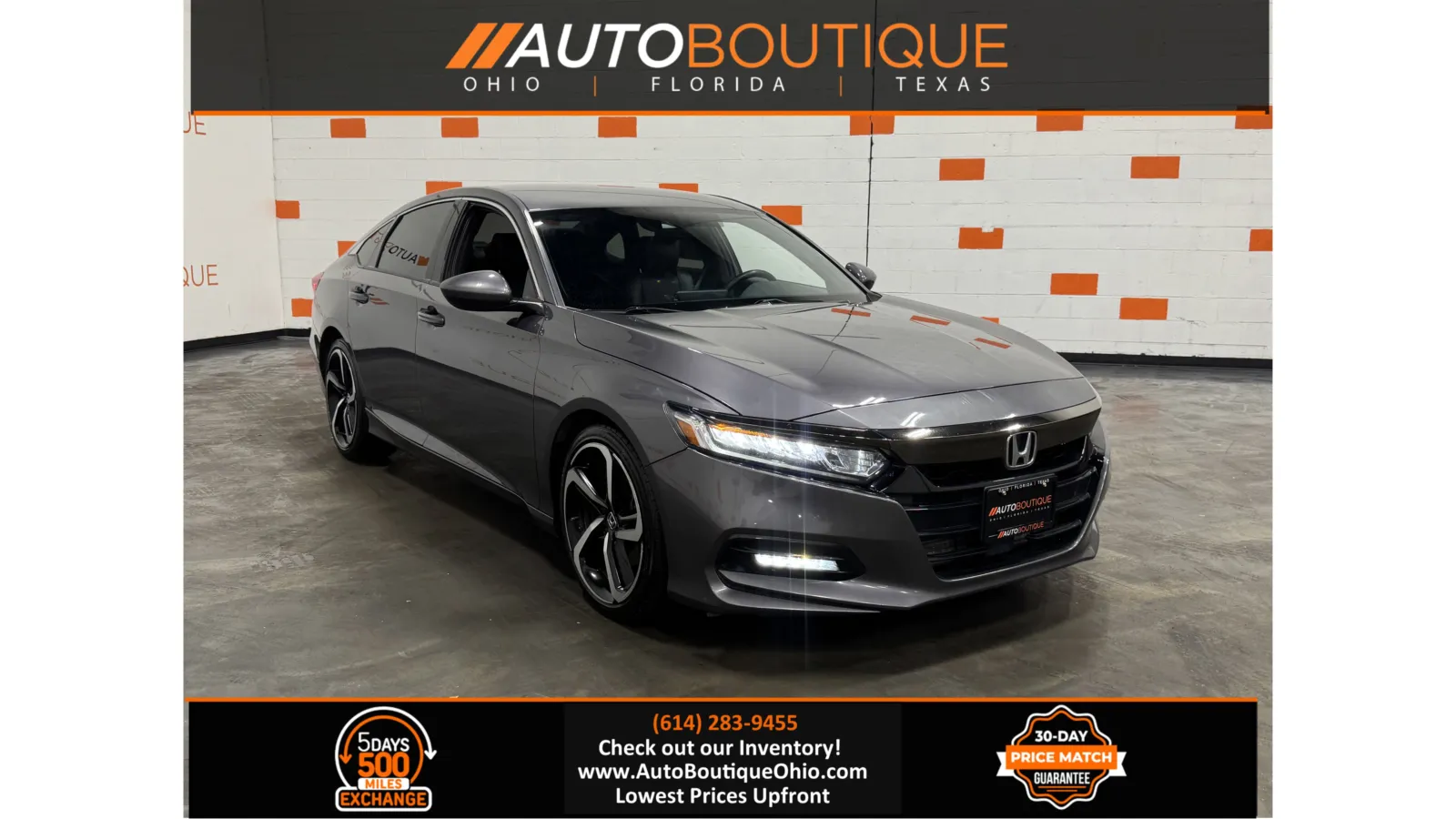 Gray 2019 Honda Accord Sedan Sport 1.5T for sale in Columbus, OH