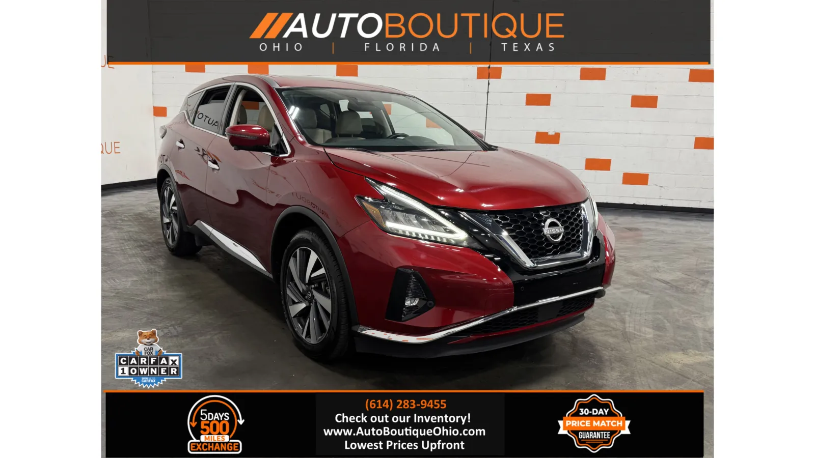 Red 2023 Nissan Murano SL for sale in Columbus, OH