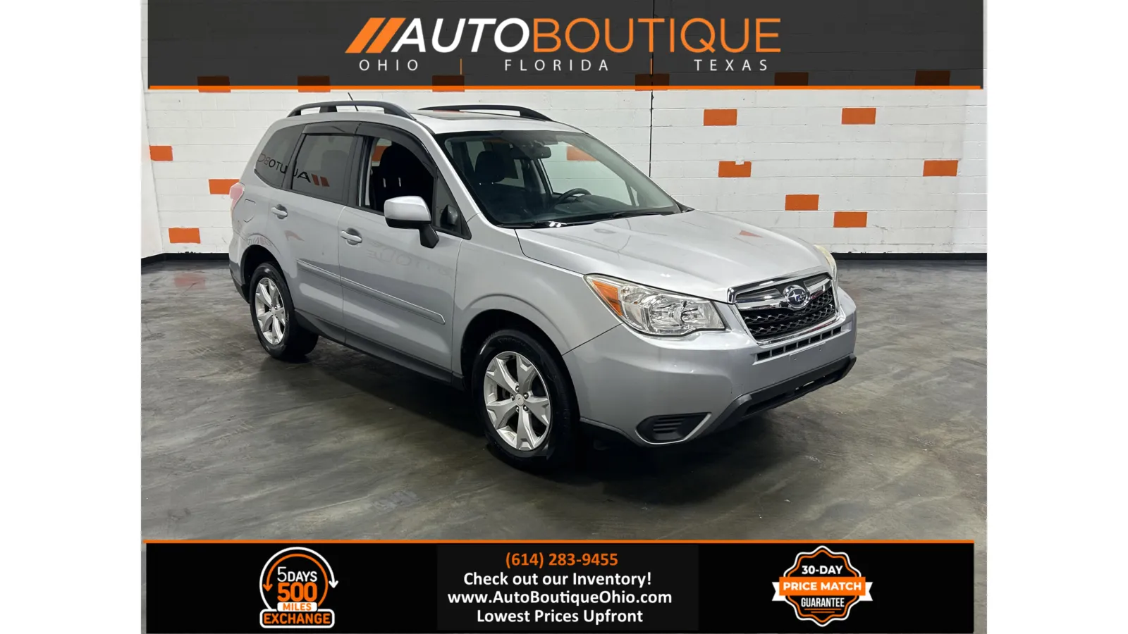 Silver 2014 Subaru Forester 2.5i Premium for sale in Columbus, OH