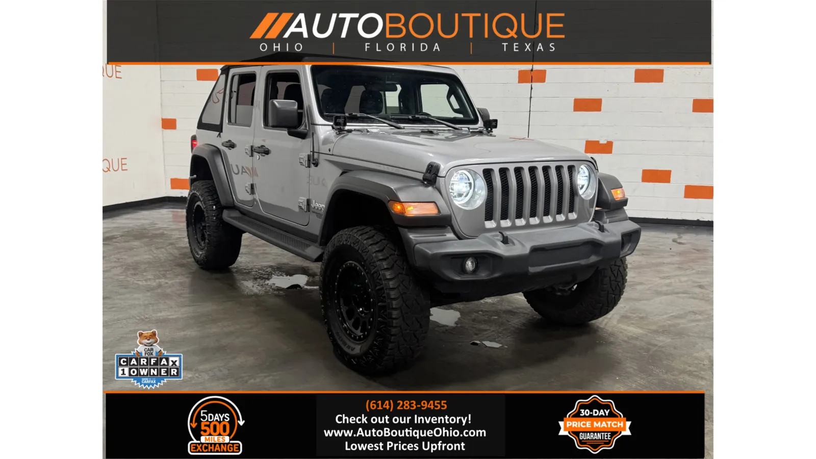 Silver 2021 Jeep Wrangler Unlimited Sport S for sale in Columbus, OH