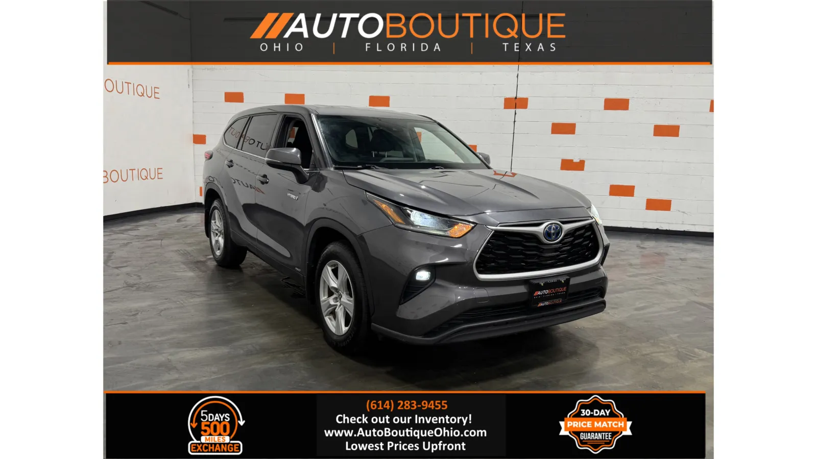 Gray 2021 Toyota Highlander Hybrid LE for sale in Columbus, OH