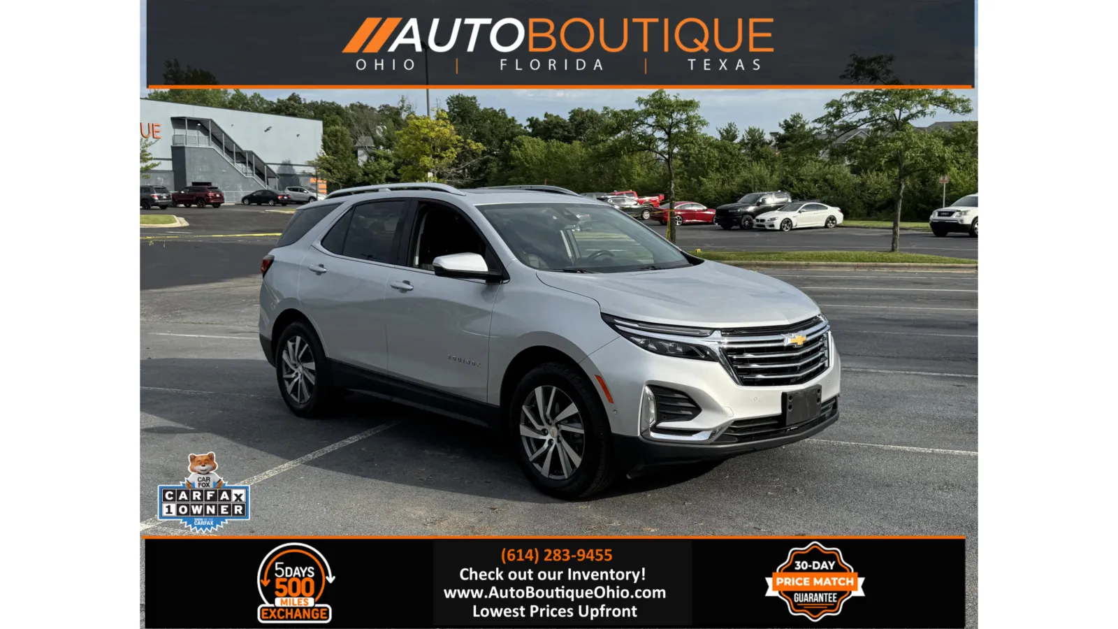 Silver 2022 Chevrolet Equinox Premier for sale in Columbus, OH
