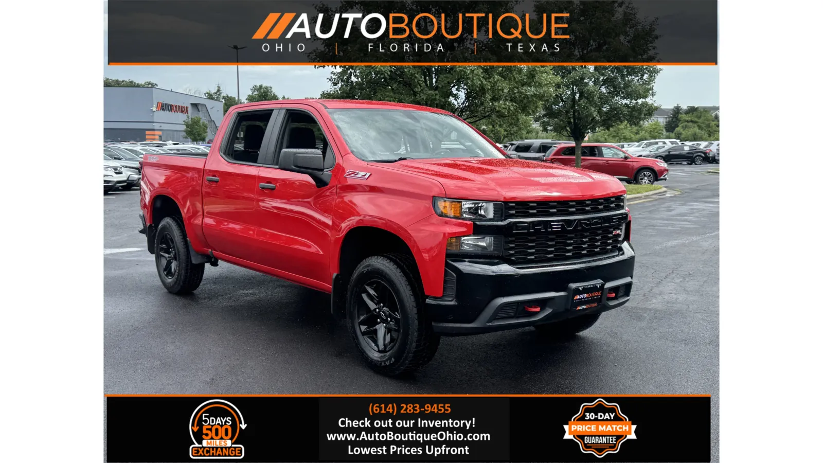 Red 2019 Chevrolet Silverado 1500 Custom Trail Boss for sale in Columbus, OH