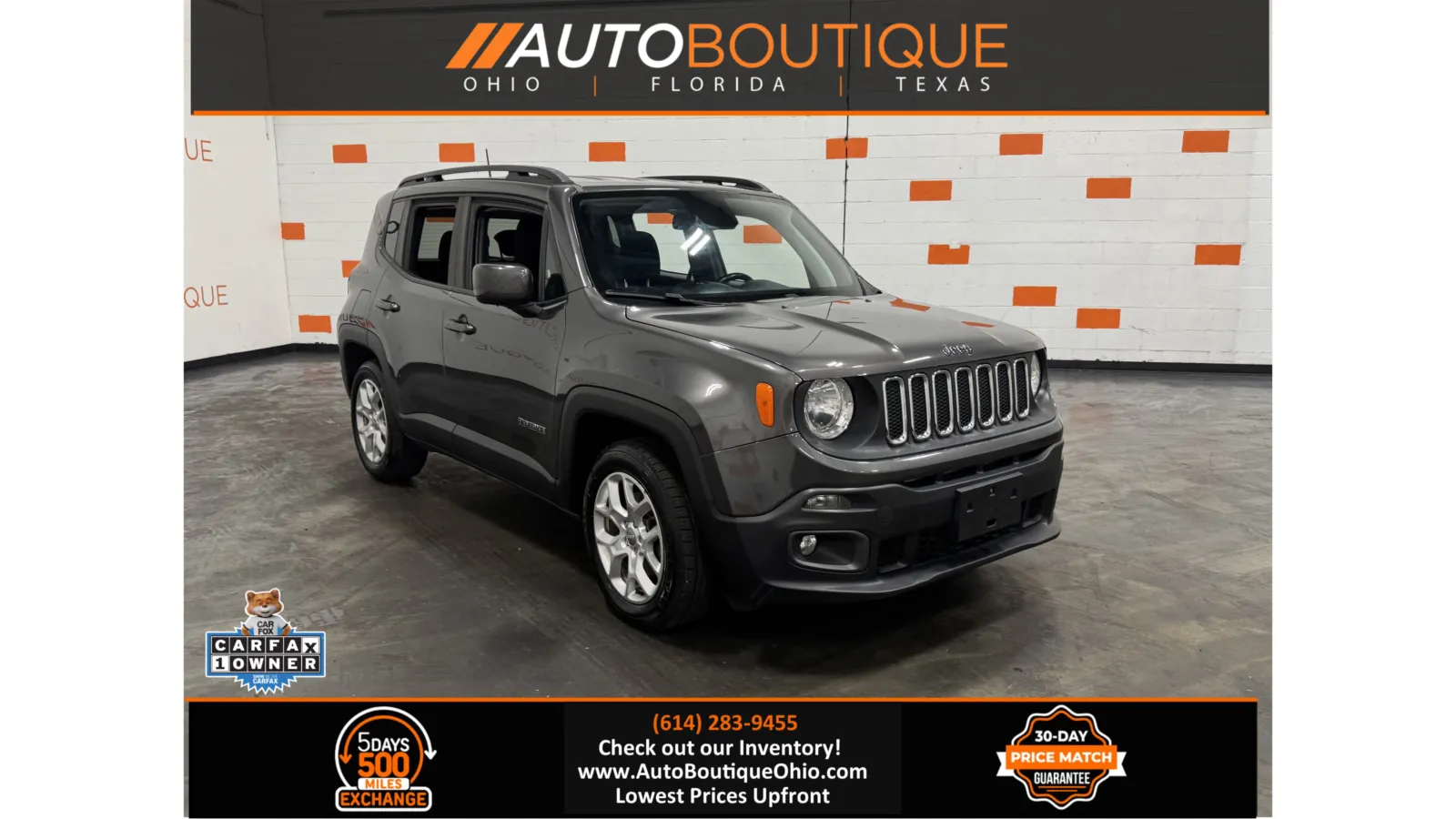 Gray 2018 Jeep Renegade Latitude for sale in Columbus, OH