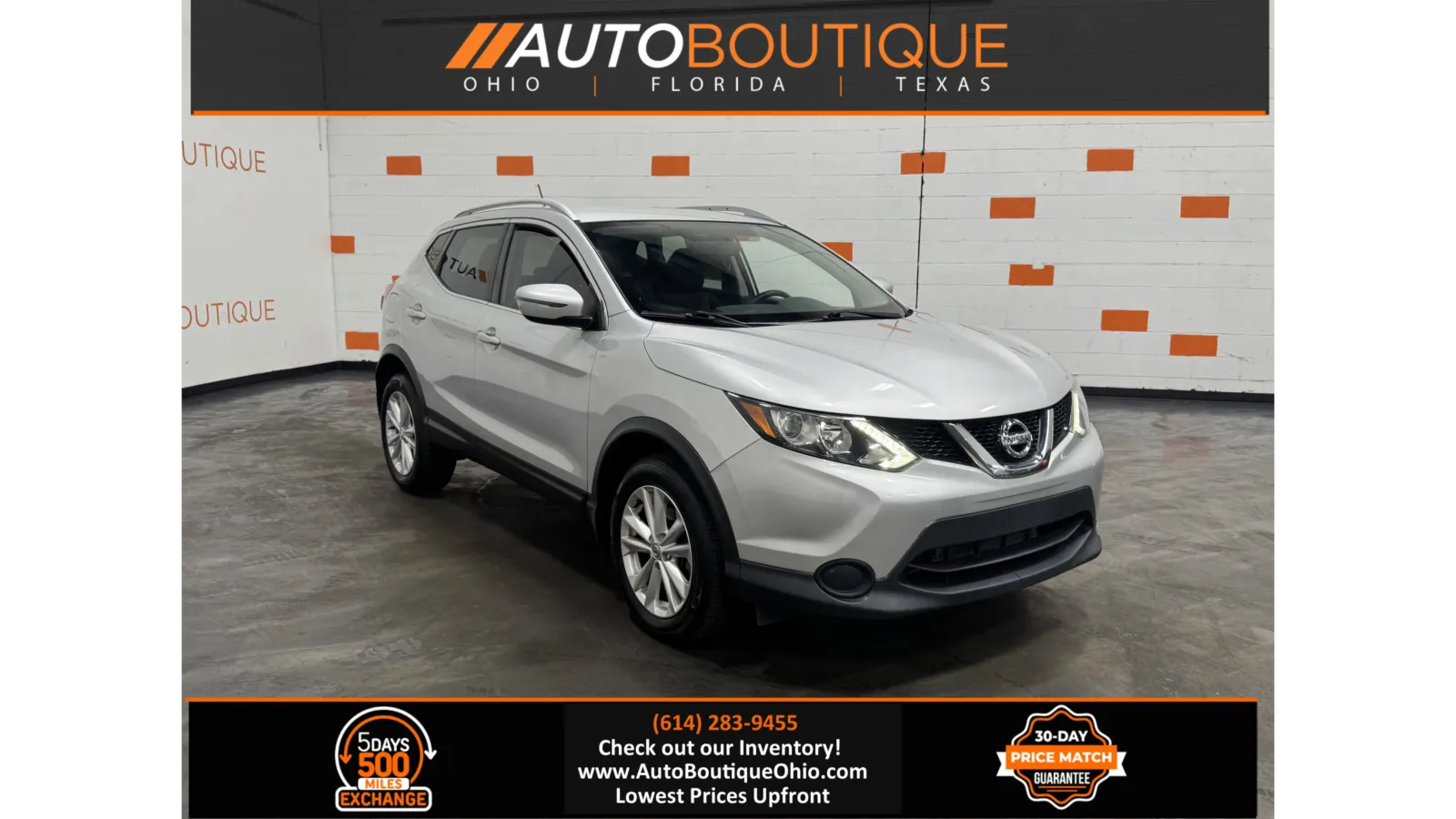 Silver 2017 Nissan Rogue Sport SV for sale in Columbus, OH