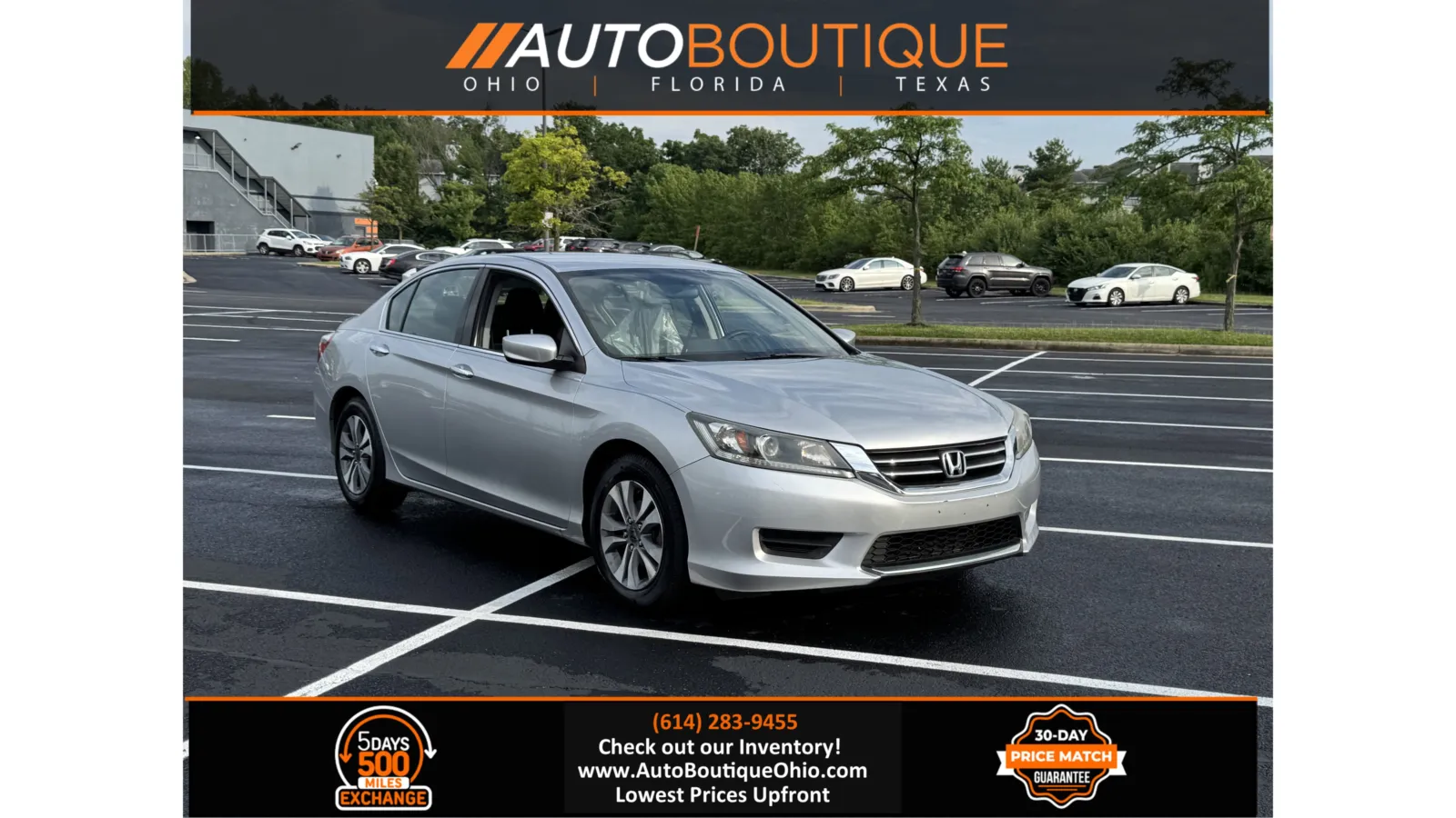 Silver 2014 Honda Accord Sedan LX for sale in Columbus, OH