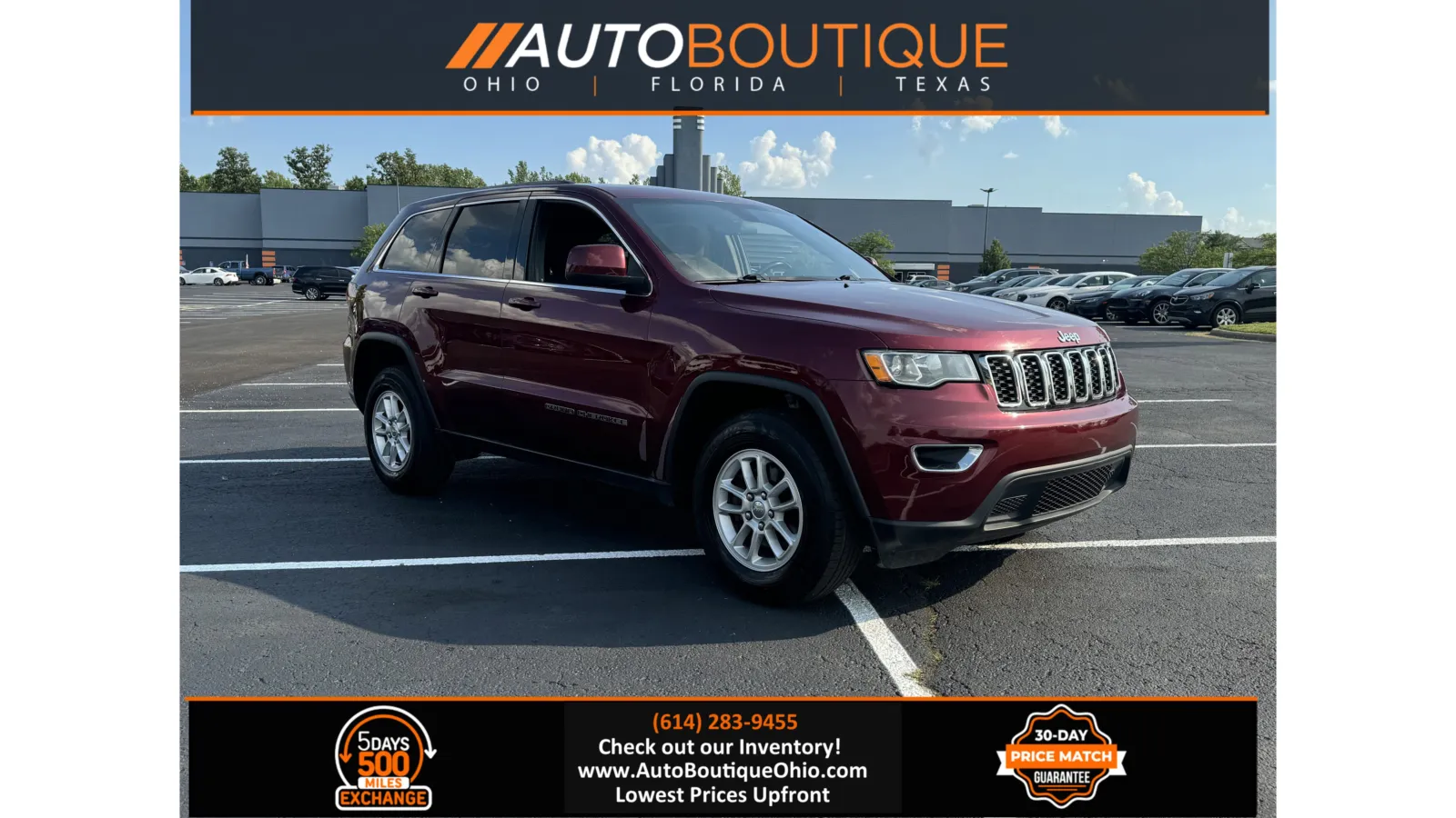 Red 2020 Jeep Grand Cherokee Laredo for sale in Columbus, OH
