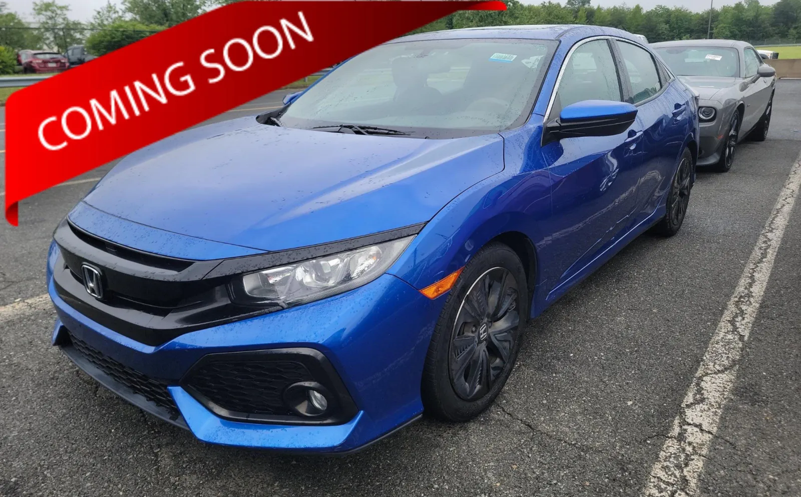 Blue 2018 Honda Civic Hatchback EX for sale in Columbus, OH