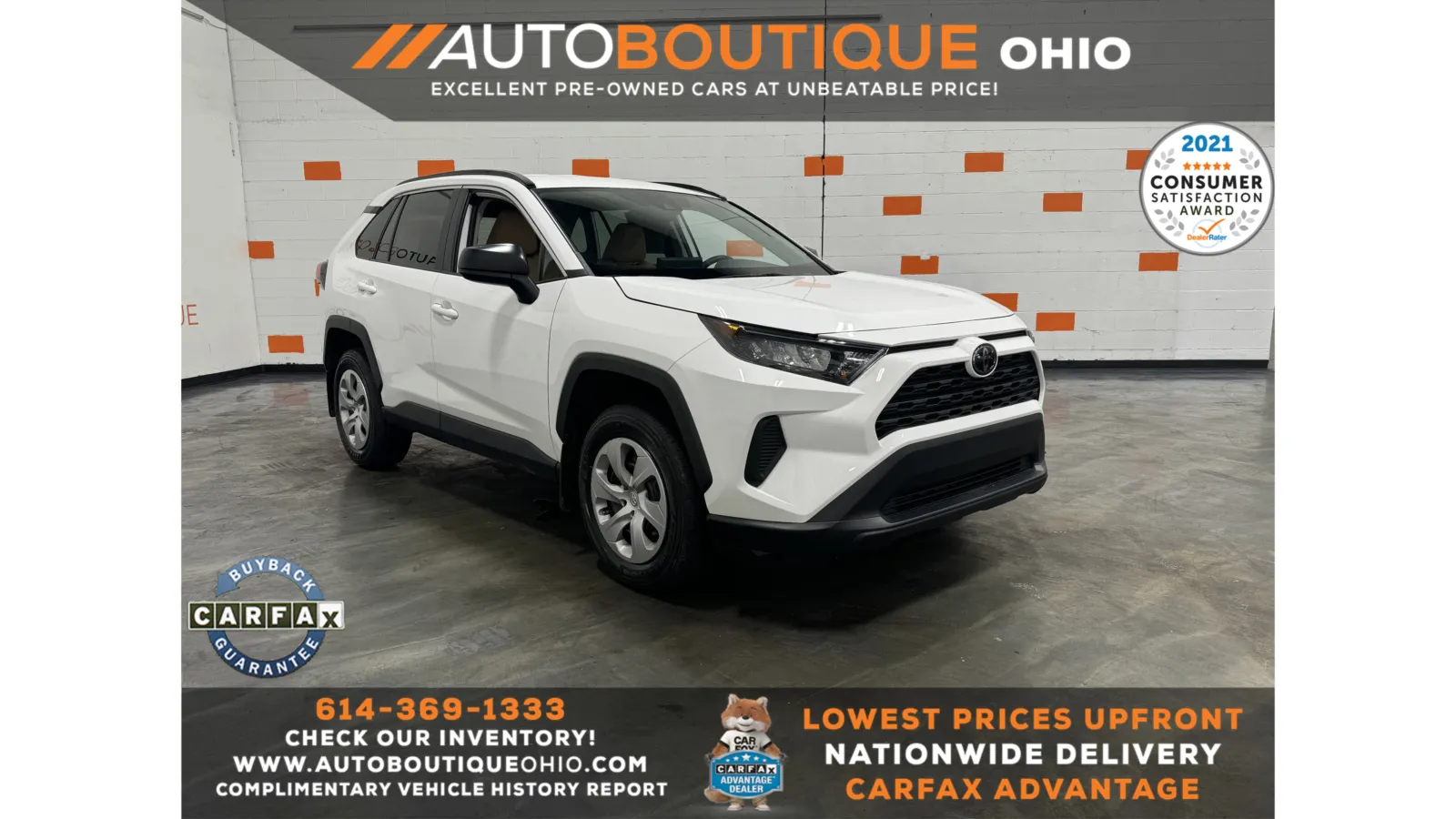 White 2021 Toyota RAV4 LE for sale in Columbus, OH