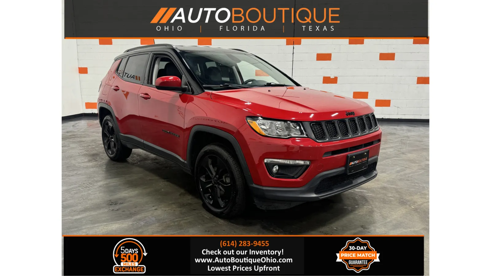 Red 2020 Jeep Compass Altitude for sale in Columbus, OH