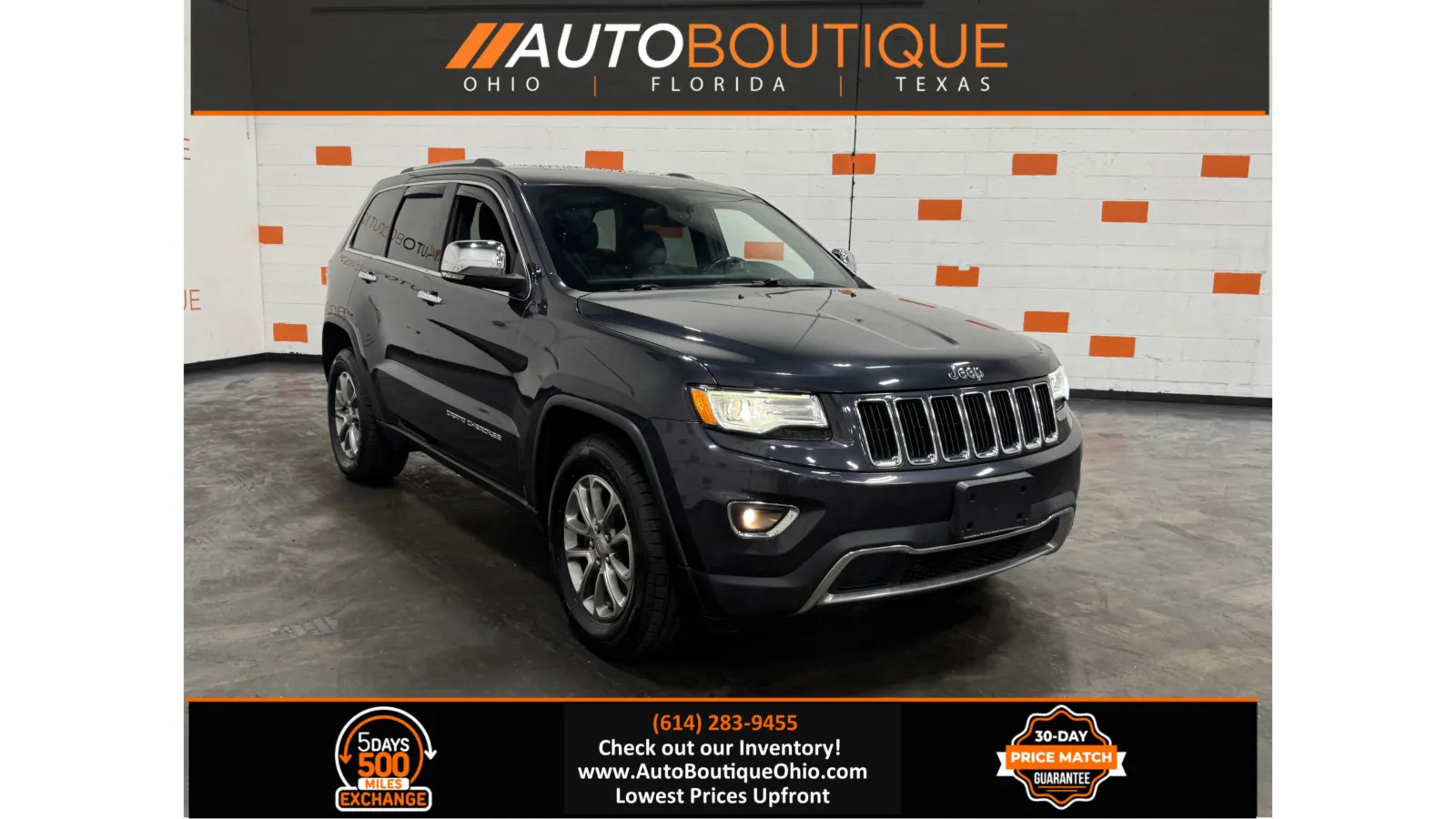 Blue 2015 Jeep Grand Cherokee Limited for sale in Columbus, OH