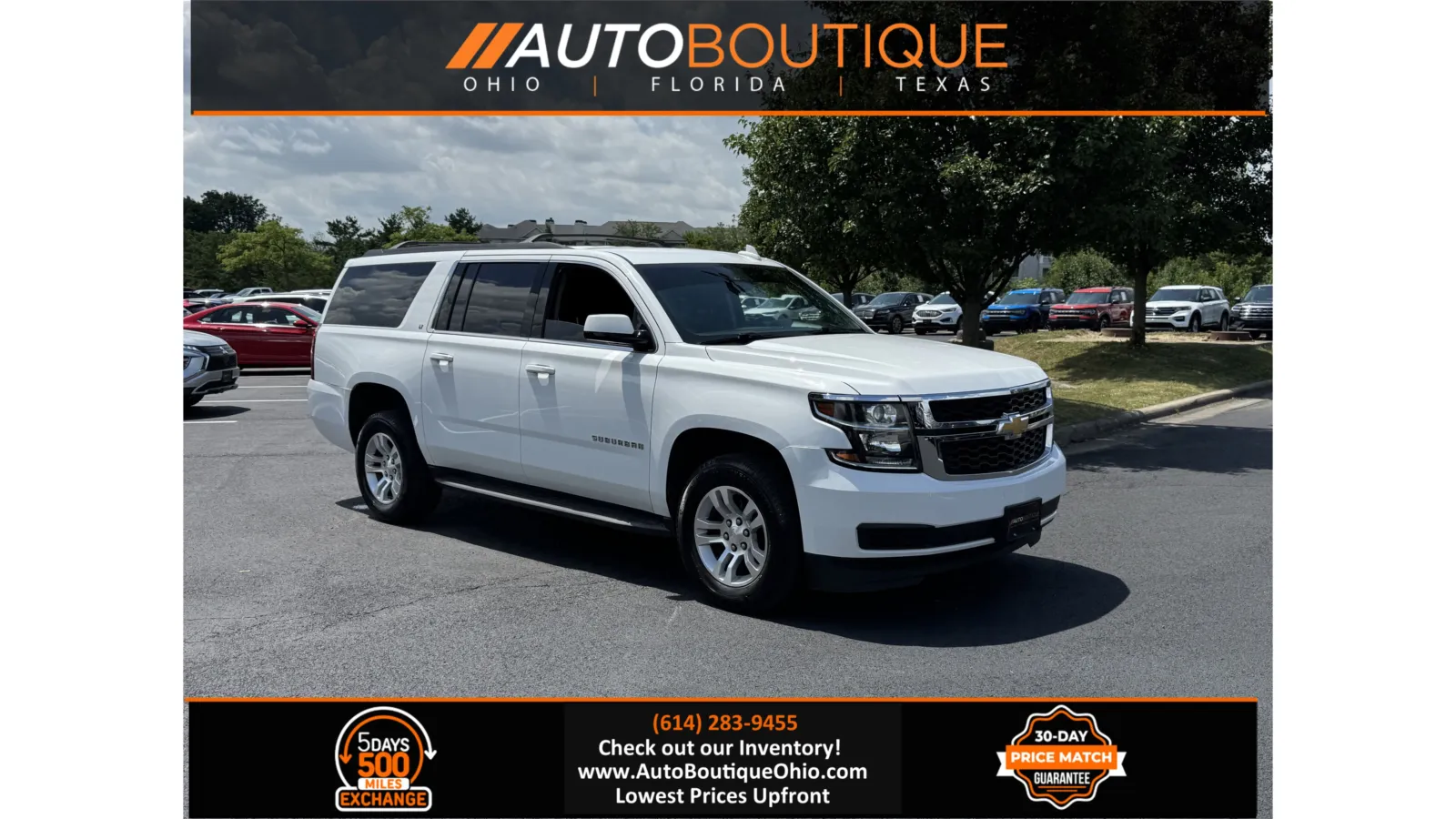 White 2019 Chevrolet Suburban LT for sale in Columbus, OH